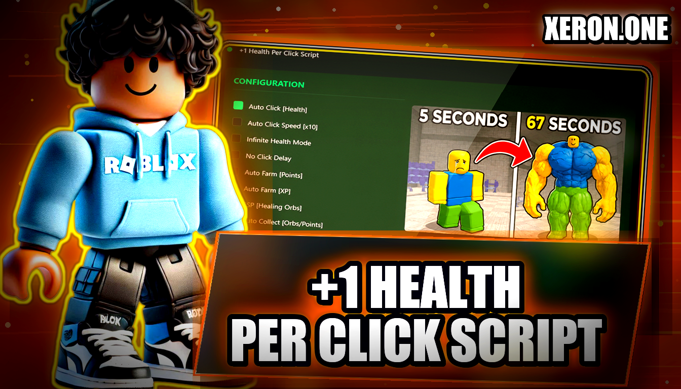 +1 Health Per Click Script